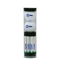 Golf Tube Pack w/Nine 2 3/4" Tees & 2 Colored Golf Balls with Your Logo